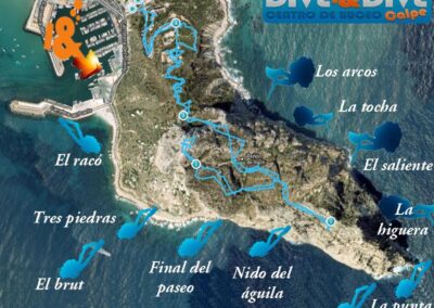 Sitios inmersiones peÑon de ifach Calpe